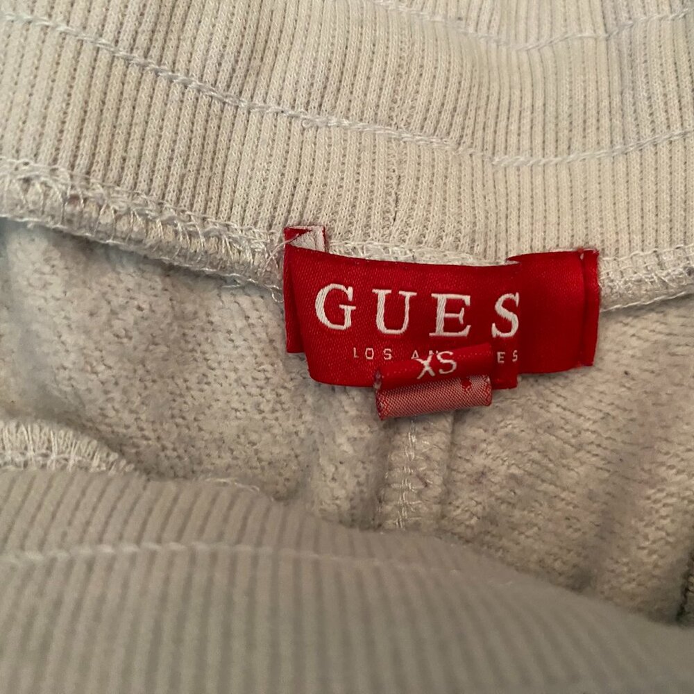 Guess White Sweatpants & Sweater w/ logos - Picture 4 of 5